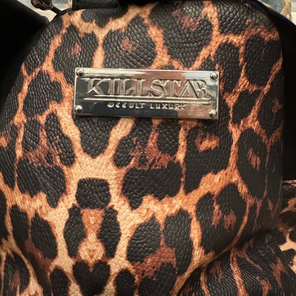 NEW Killstar gothic leopard print backpack - Picture 3 of 5